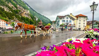 Interlaken the heart of the Swiss Alps 🇨🇭 Switzerland 4K [upl. by Hutchison66]