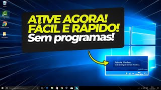 Como ATIVAR WINDOWS 10 e 11 PERMANENTE Fácil RÁPIDO e SEM PROGRAMAS em 2024 [upl. by Meagan]