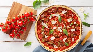 Recette  Tarte aux tomates cerises [upl. by Namra]