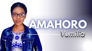 Amahoro By Vumilia MFITIMANA official video lyrics 2020 [upl. by Selhorst]