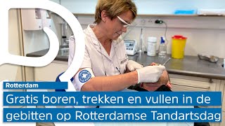 Rotterdammers met kleine portemonnee gratis geholpen op Tandartsdag [upl. by Jeannette]