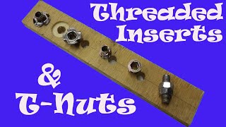 How to use threaded inserts and tnuts  more than one way [upl. by Henrion923]