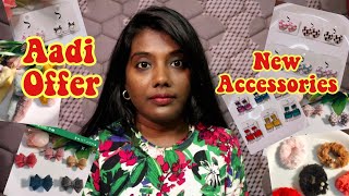 Aadi Sale  Earrings and Hair Accessories Collection from my Instagram Store  Tamil Vlog [upl. by Dloreh834]