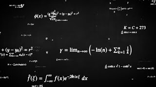 Flying Math Formula Equations Overlay Science Symbols on Blackboard 4K UHD 60fps 1 Hour Video Loop [upl. by Eamaj]