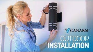 How to Install an Outdoor Wall Light  Canarm [upl. by Tobit]