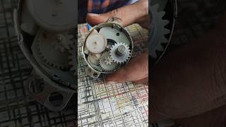 DC motor how to work gear motor dcmoter diy electronic experiment shorts [upl. by Nywg]