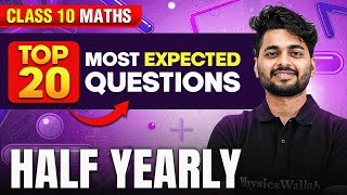 Maths Most Expected Questions  Class 10th  MID Term in One Shot  Marathon Series 🔥 [upl. by Avi807]