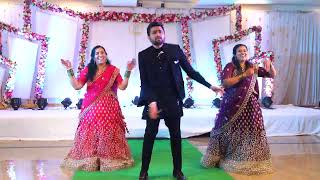 Grooms Sisters Dance performance  Mauja hi mauja  Mahi ve  Nach baliye Sangeet performance [upl. by Daven]