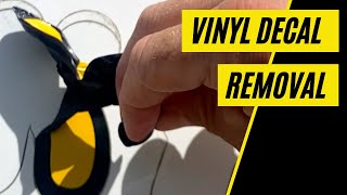 How I Removed Vinyl Decals From My Van Different Methods Tested [upl. by Beghtol]