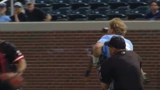 Benches Clear In College Baseball Game [upl. by Neelahtak]