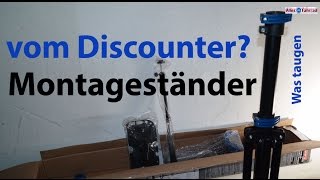 25 Euro Montageständer vom Discounter  was taugt der Powerfix Ständer  Alles Fahrrad 32 [upl. by Nnylasor]