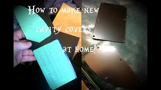 Creating Guitar Cavity Covers at Home [upl. by Nauqe833]