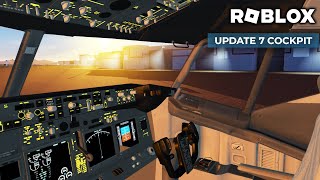 PROJECT FLIGHT UPDATE 7 COCKPIT Roblox [upl. by Nyret]