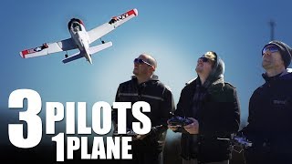 Flite Test  3 Pilots 1 Plane [upl. by Acilef]