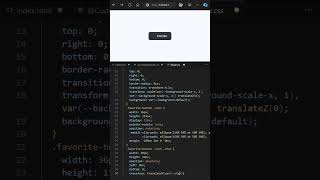 Day 077  🤯Micro Css favorite button animation coding frontend programming softwaredeveloper [upl. by Ilam]