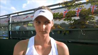 Kristyna Pliskova wins Aegon Trophy 2014 [upl. by Sukramed284]