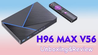 Review H96 MAX V56 RK3566 Android 12 TV Box Unboxing [upl. by Durkee]