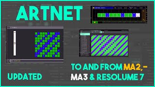 NEW Artnet to and from Resolume MA3 and MA2 [upl. by Eilegna854]