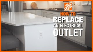 How to Replace an Electrical Outlet  The Home Depot [upl. by Firestone591]