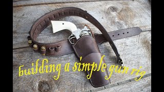 Making a simple gun rig Part 2the holster [upl. by Barker]