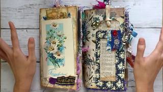 Cornflower Blues Vintage Collection TN  Junk Journal [upl. by Bonnice516]