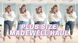 Madewell Plus Size Jeans Try On Haul honest review [upl. by Gunning]