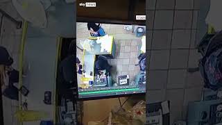 Pager explodes near cashier in Lebanon [upl. by Howenstein]