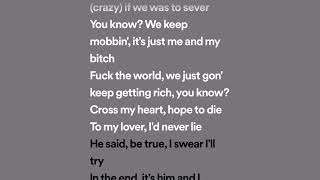 GEazy  Halsey  Him amp I speed up  lyrics [upl. by Gerdi]