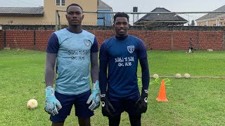 SSGK goalkeeping training section with Epelle Stephen✅🧤🇳🇬 [upl. by Cryan]