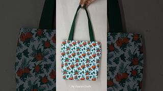 Handmade Bag Making  Tote bag sewing tutorial  Bag making at home diy clothesbag bagmaking [upl. by Ludba439]