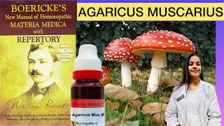 Agaricus homeopathic mother tincture boerickes materia medica [upl. by Chu]