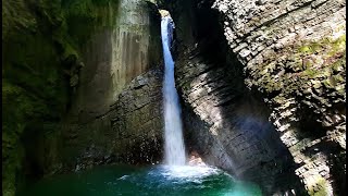 Kozjak waterfall Triglav National Park Slovenia [upl. by Guimar]