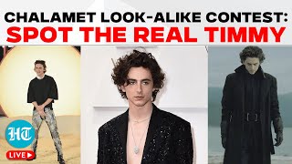 LIVE  Timothee Chalamet Look Alike Contest  Washington Square Overrun by Chalamet Clones  Dune [upl. by Annmaria794]