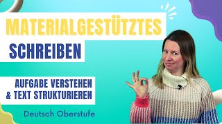 Materialgestütztes Schreiben  bessere Klausuren in Deutsch  Oberstufe [upl. by Cris]