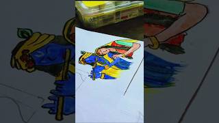 Shree Krishna drawing drawing penting krishna radhakrishna shorts [upl. by Alina]