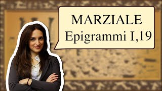 Lettura Metrica  Marziale Epigrammi I 19 [upl. by Ainirtak]