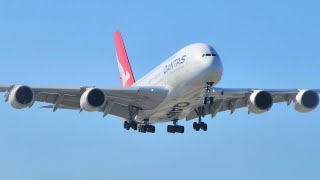 1st Ever A380 Qantas QF63 Arrival from Johannesburg  Sydney Airport 11024 [upl. by Ferna]