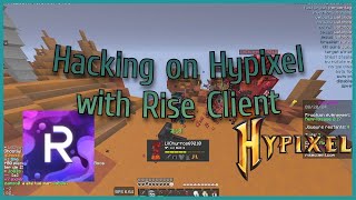 Hacking on Hypixel With Rise Client  Skywars [upl. by Pufahl]