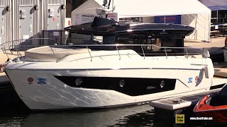 2019 Cranchi T36 Crossover Yacht Walkaround  Deck Interior Tour [upl. by Eilsew]