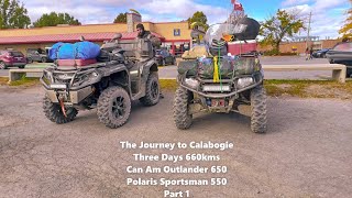 The Journey Part One Embrun Ont to Calabogie Ont ATV Trip 660KMS [upl. by Dhu]