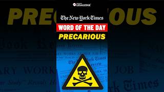 Are You in a Precarious Situation Find Out Now WordOfTheDay Precarious Vocabulary [upl. by Oeht]