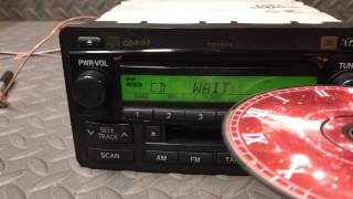 Toyota CD player bench test [upl. by Oz]