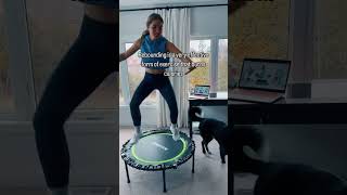 Can mini trampoline workouts burn more calories than running 🧐🏃🏻‍♀️ calories workout [upl. by Lalage]