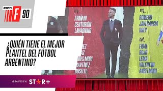 ¿RACING TIENE EL MEJOR PLANTEL DEL FÚTBOL ARGENTINO ¡Se armó el debate en ESPNF90 [upl. by Annhoj649]