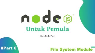 Node JS Part6  File System Module [upl. by Annalise]