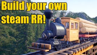 Railroads Online First Look ep1  Open world railroad builder with steam locomotives [upl. by Melak878]