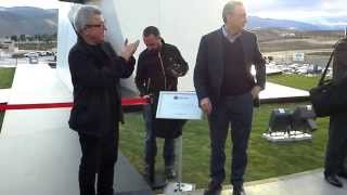 Inauguración monumento de Libeskind en Cosentino [upl. by Waldo]