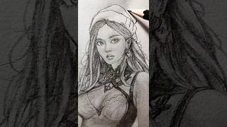 Freehand sketching of portraiture✍️🌫️ art drawing sketch pencildrawing shorts artshorts [upl. by Eiralih]