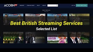 5 Best British Streaming Services  Selected List [upl. by Sema]