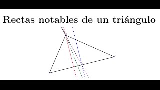 Geometría analítica  Rectas notables de un triángulo [upl. by Bradman]